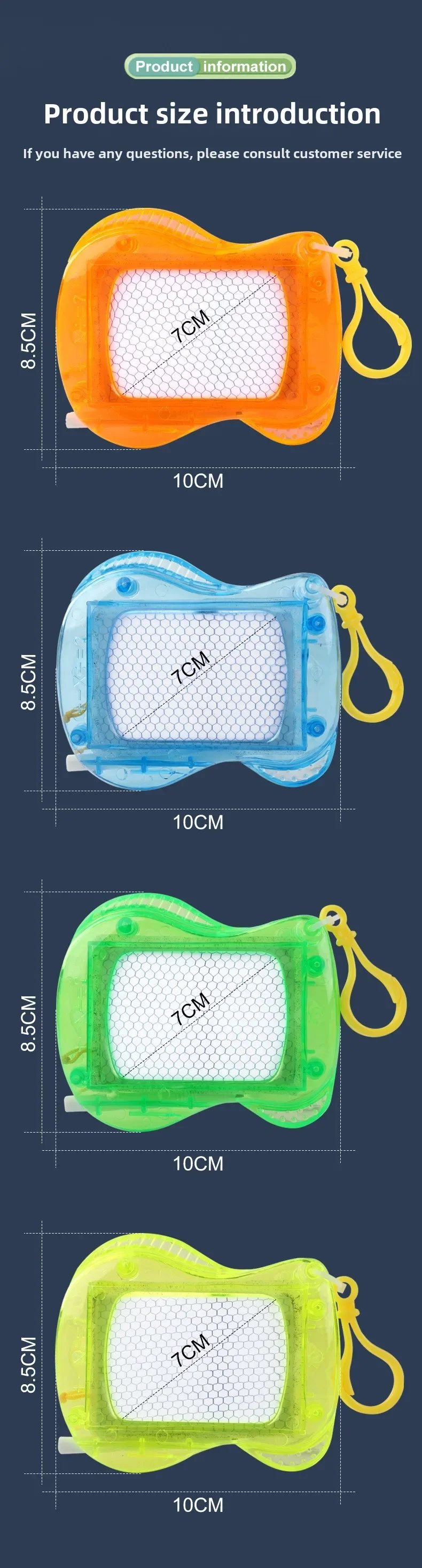 1-10PCS Mini Magnetic Drawing Board Keychain Doodle Pad with Stylus Portable Toy Erasable Writing Board Educational Kids Gift