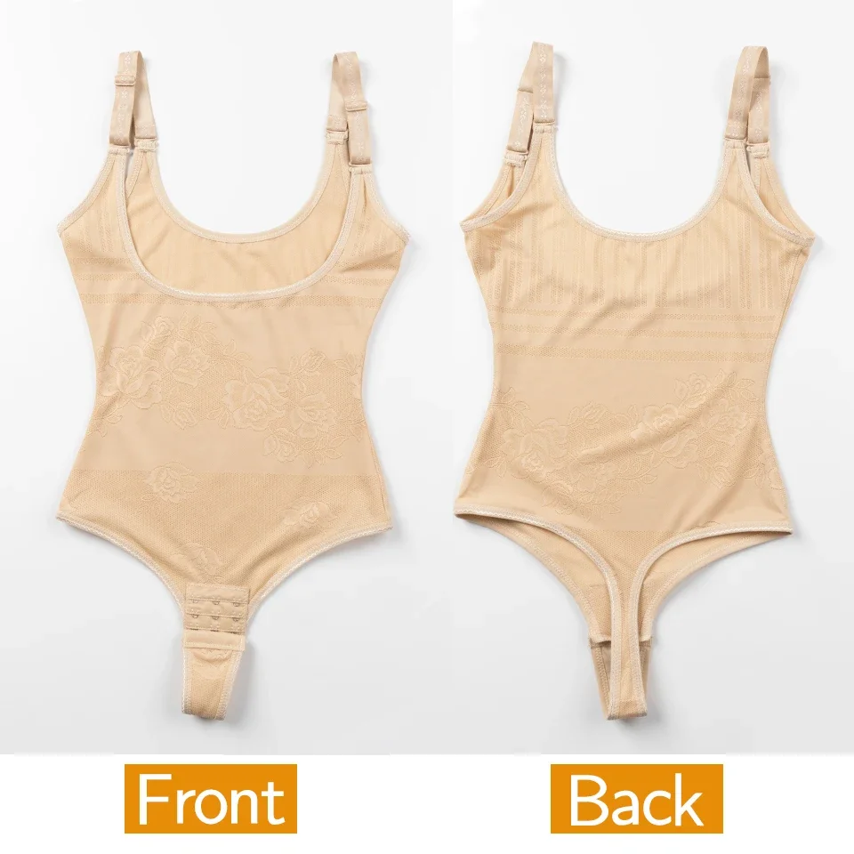 Women Shapewear Bodysuit New Tummy Control Shapewear Waist Trainer Thong Body Shaper Colombian Fajas Slimming Underwear