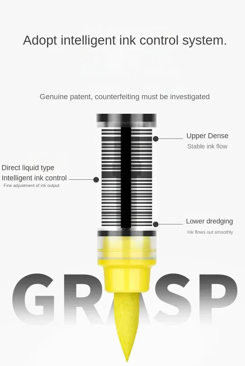 GRASP 1PC 84 Colors Acrylic Marker Pens Waterproof Pen Soft Brush Nib Student Art for Glass Stone School Stationery Art Supplies
