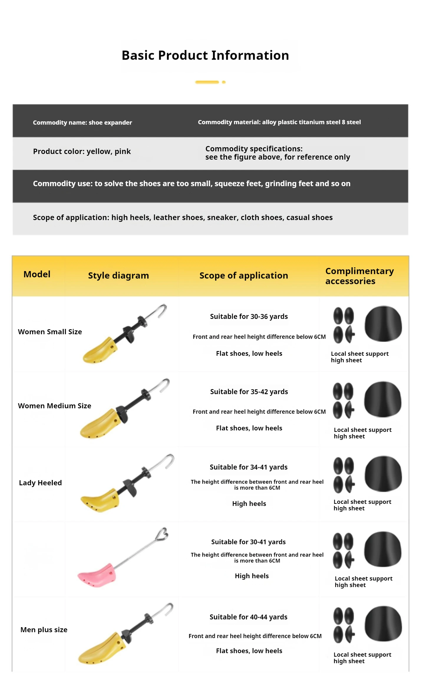 2Pcs Professional Shoe Trees Adjustable Length Width Shoes Stretcher Boots Sneakers Shoe Stretchers Men Woman Heels Shoes Tree