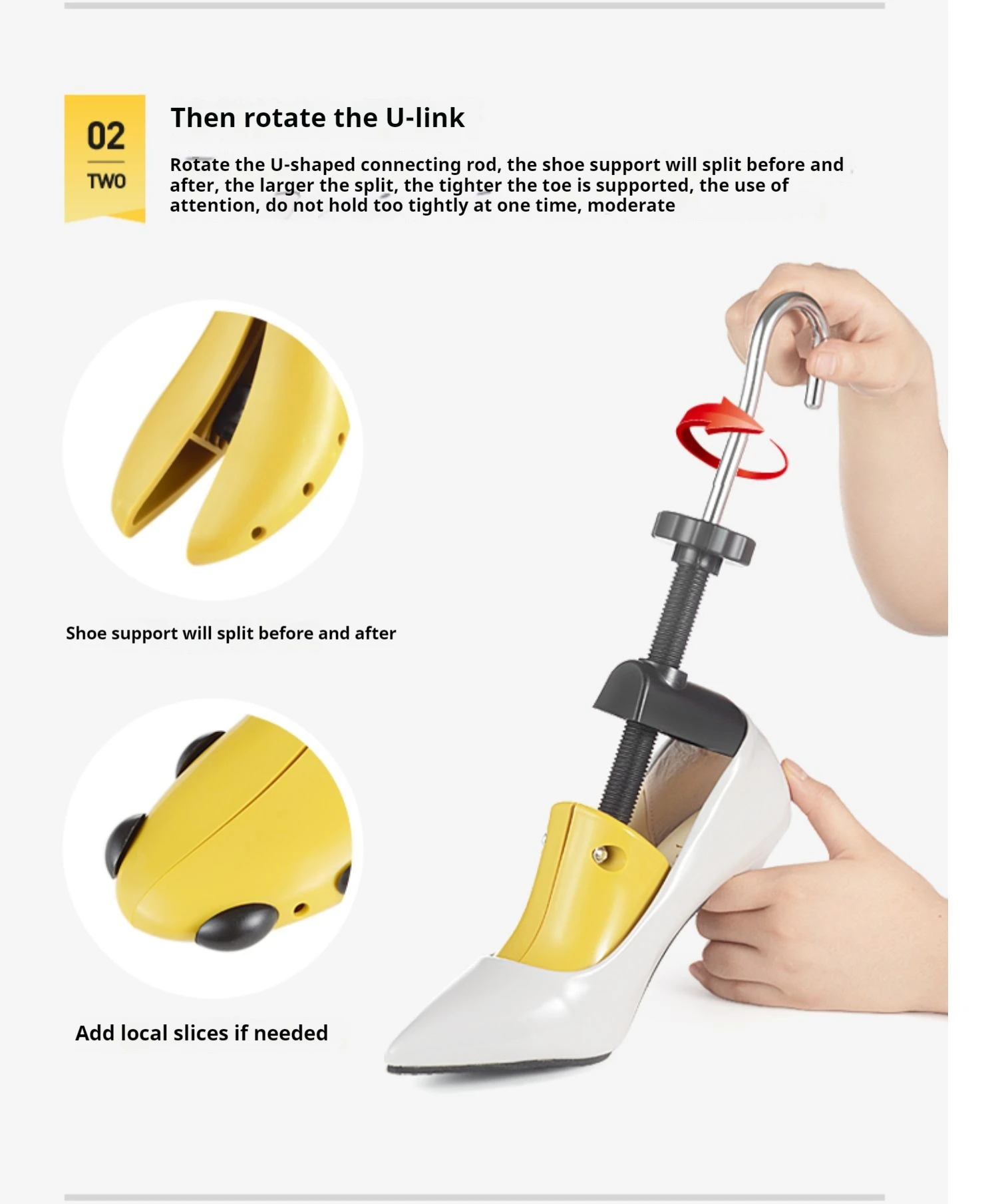2Pcs Professional Shoe Trees Adjustable Length Width Shoes Stretcher Boots Sneakers Shoe Stretchers Men Woman Heels Shoes Tree