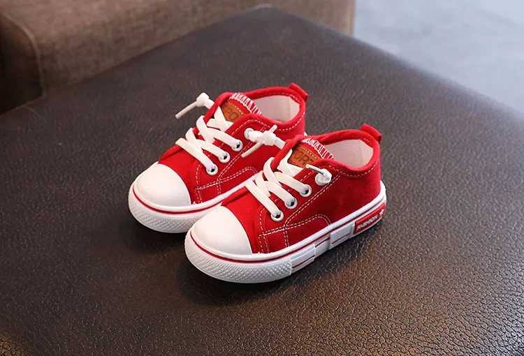 Children's Low-top Canva Shoes 2025 Spring New Style White Candy Color Men's Women's Children's Parent-child Board Shoes