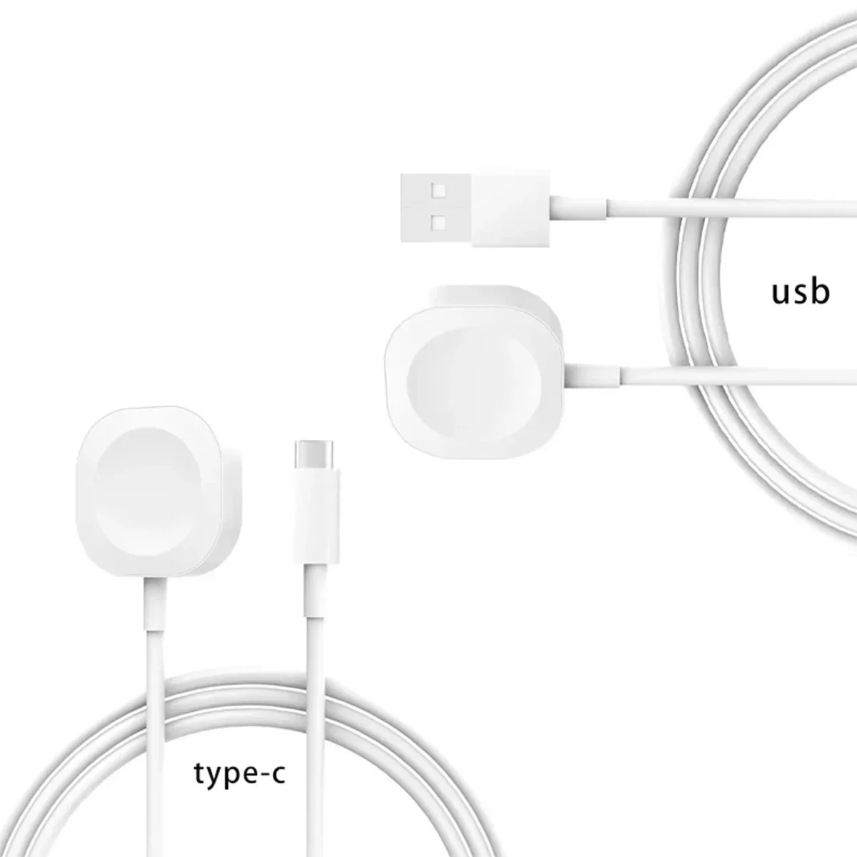 2024 Magnetic Wireless USB A Fast Charger for Apple Watch Ultra Series 9 8 7 6 SE Type C Cable Charging for iWatch Series 5 3 2