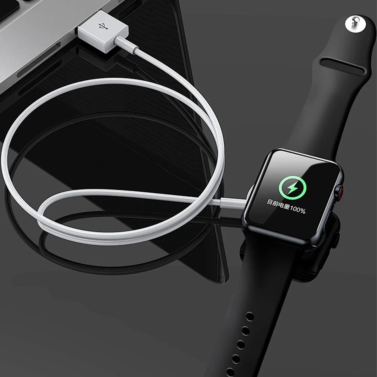 2024 Magnetic Wireless USB A Fast Charger for Apple Watch Ultra Series 9 8 7 6 SE Type C Cable Charging for iWatch Series 5 3 2