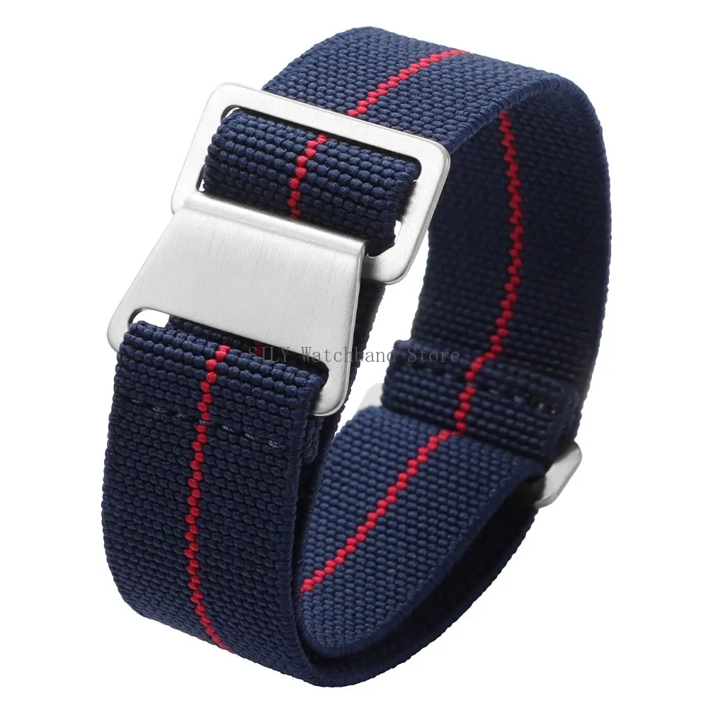 18mm 20mm 22mm French Troops Parachute Bracelets Elastic Nylon Braided Watch Band Universal Men Women Strap Soft Sport Wristbelt