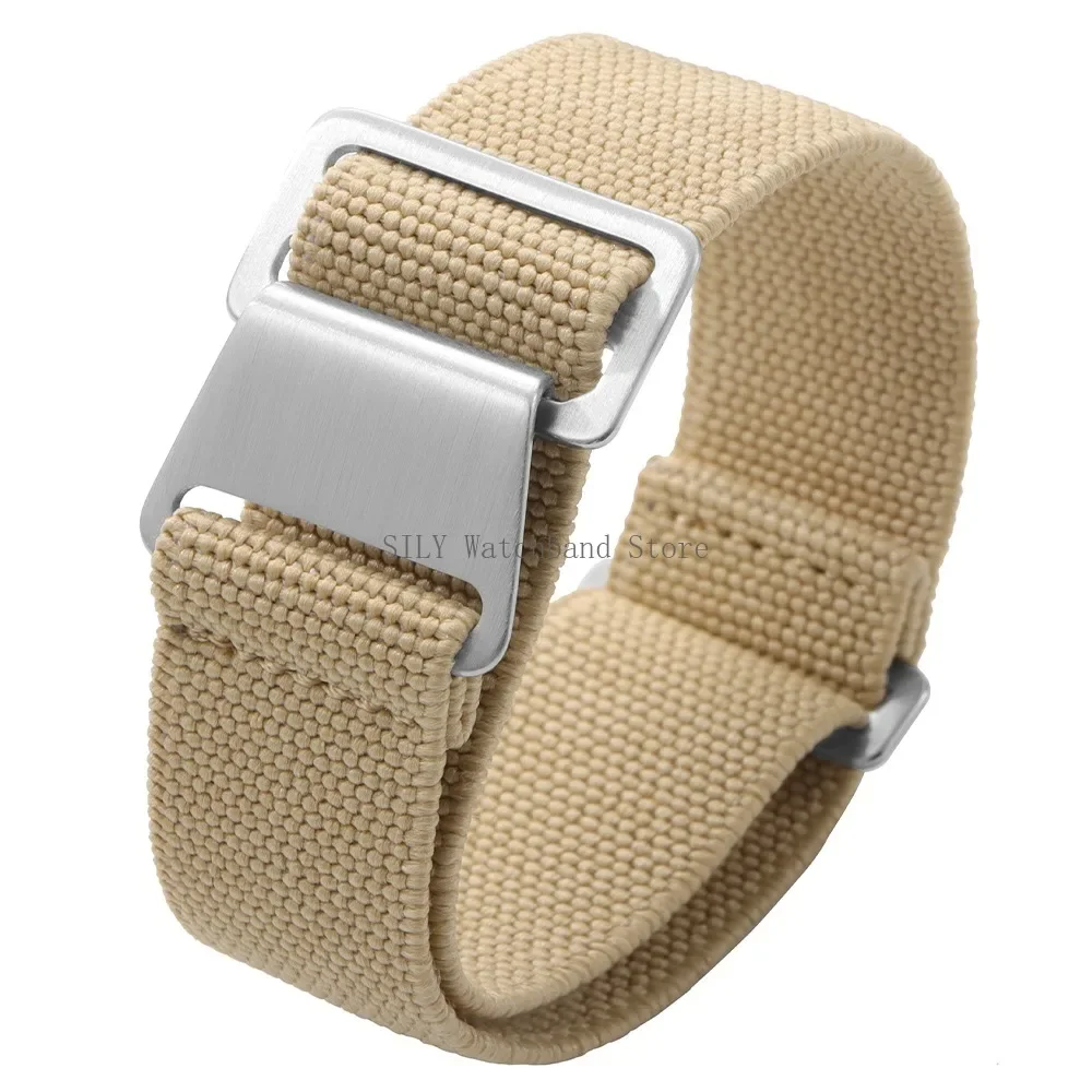 18mm 20mm 22mm French Troops Parachute Bracelets Elastic Nylon Braided Watch Band Universal Men Women Strap Soft Sport Wristbelt