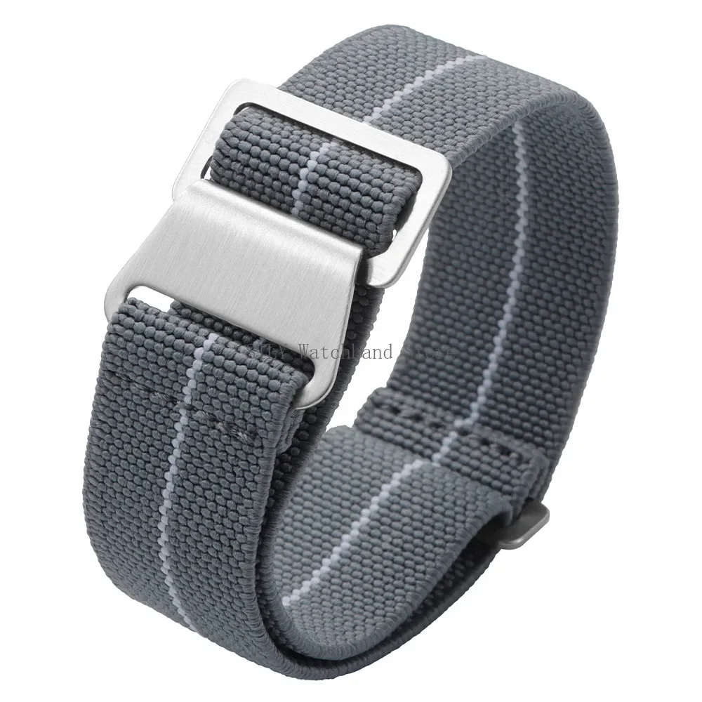 18mm 20mm 22mm French Troops Parachute Bracelets Elastic Nylon Braided Watch Band Universal Men Women Strap Soft Sport Wristbelt