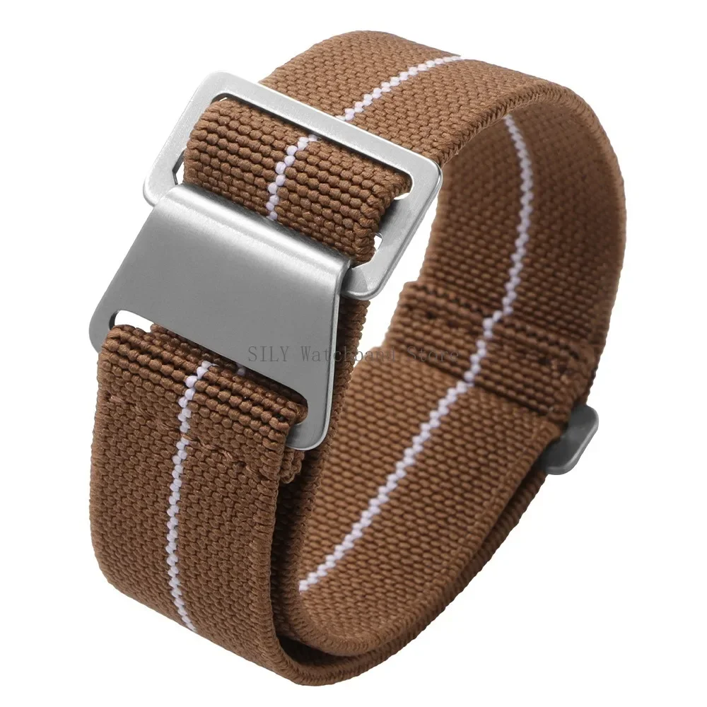 18mm 20mm 22mm French Troops Parachute Bracelets Elastic Nylon Braided Watch Band Universal Men Women Strap Soft Sport Wristbelt