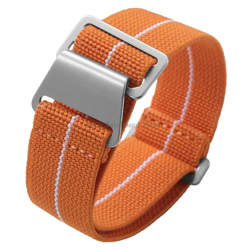 18mm 20mm 22mm French Troops Parachute Bracelets Elastic Nylon Braided Watch Band Universal Men Women Strap Soft Sport Wristbelt