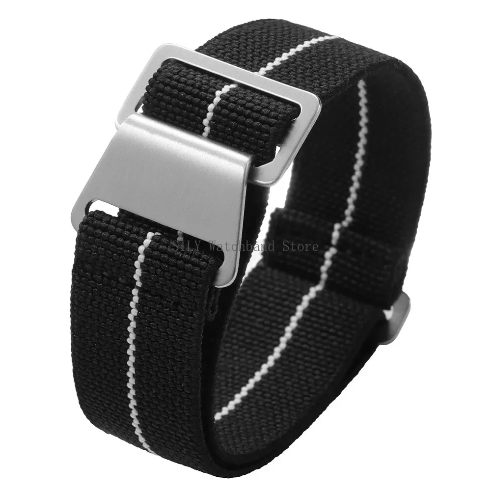 18mm 20mm 22mm French Troops Parachute Bracelets Elastic Nylon Braided Watch Band Universal Men Women Strap Soft Sport Wristbelt