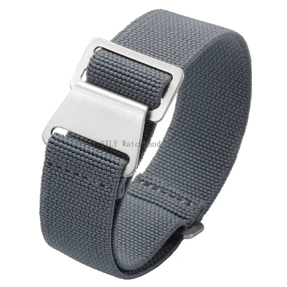 18mm 20mm 22mm French Troops Parachute Bracelets Elastic Nylon Braided Watch Band Universal Men Women Strap Soft Sport Wristbelt