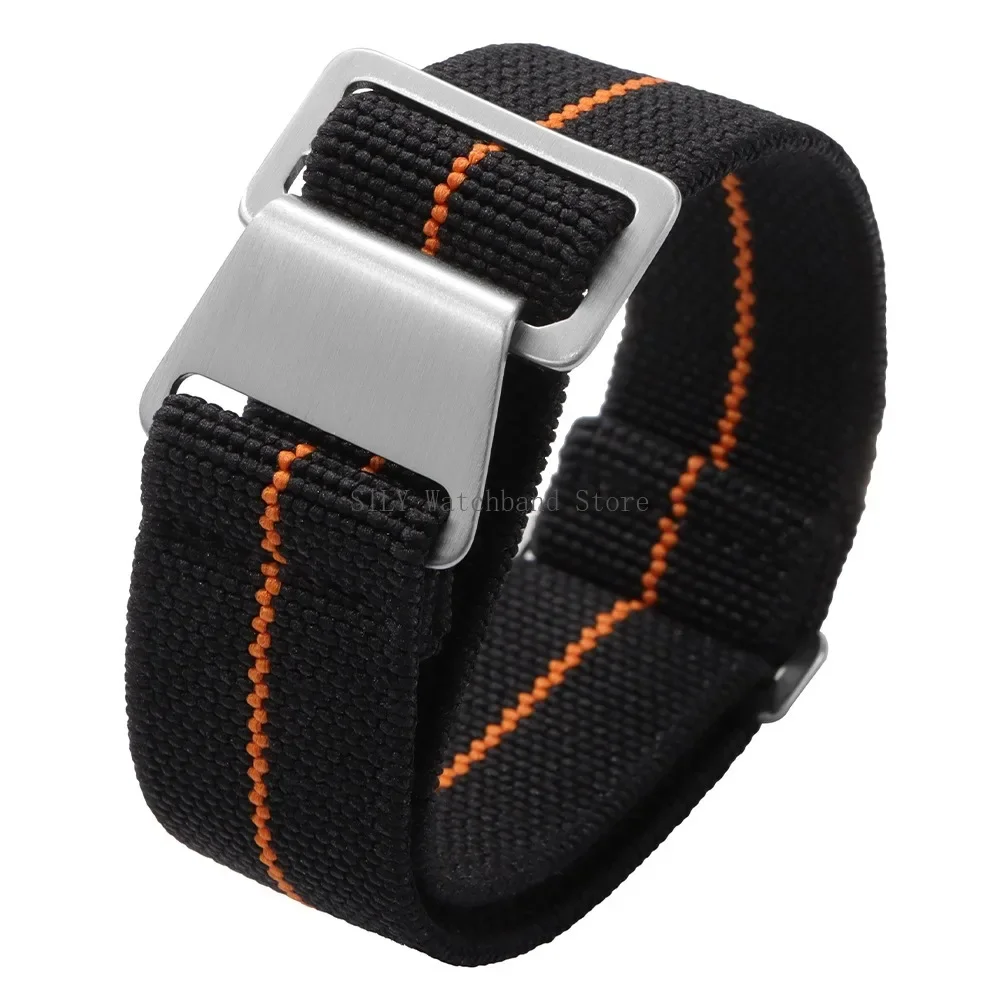 18mm 20mm 22mm French Troops Parachute Bracelets Elastic Nylon Braided Watch Band Universal Men Women Strap Soft Sport Wristbelt
