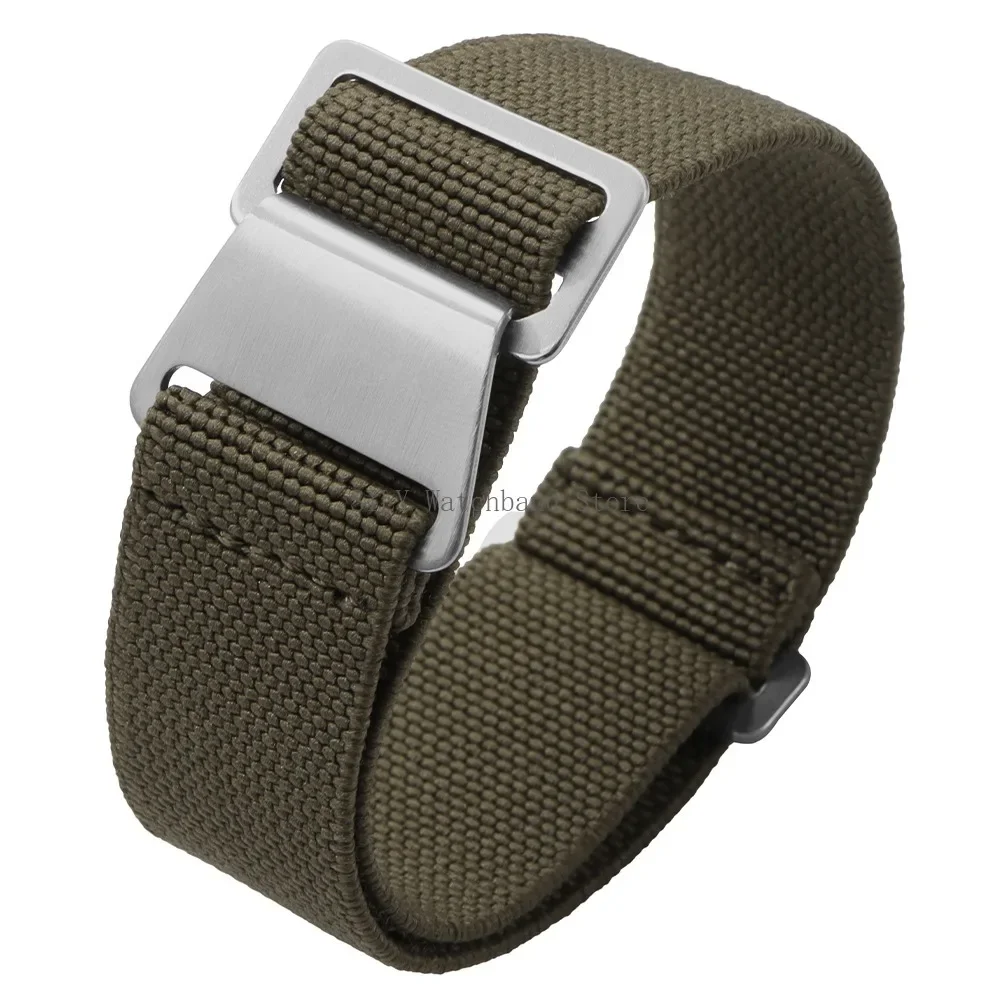 18mm 20mm 22mm French Troops Parachute Bracelets Elastic Nylon Braided Watch Band Universal Men Women Strap Soft Sport Wristbelt