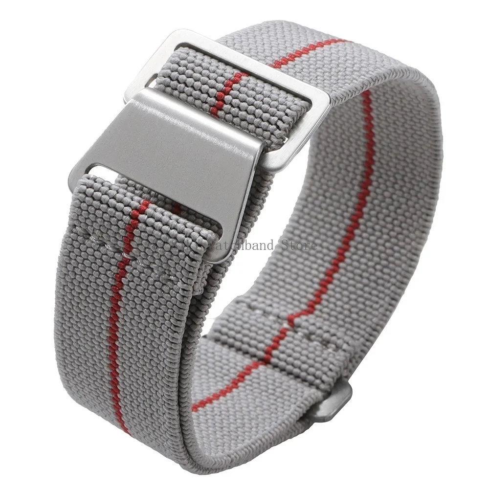 18mm 20mm 22mm French Troops Parachute Bracelets Elastic Nylon Braided Watch Band Universal Men Women Strap Soft Sport Wristbelt