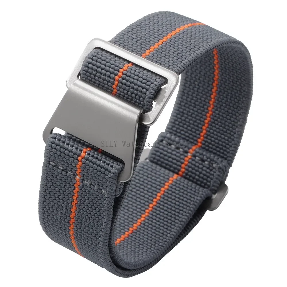 18mm 20mm 22mm French Troops Parachute Bracelets Elastic Nylon Braided Watch Band Universal Men Women Strap Soft Sport Wristbelt