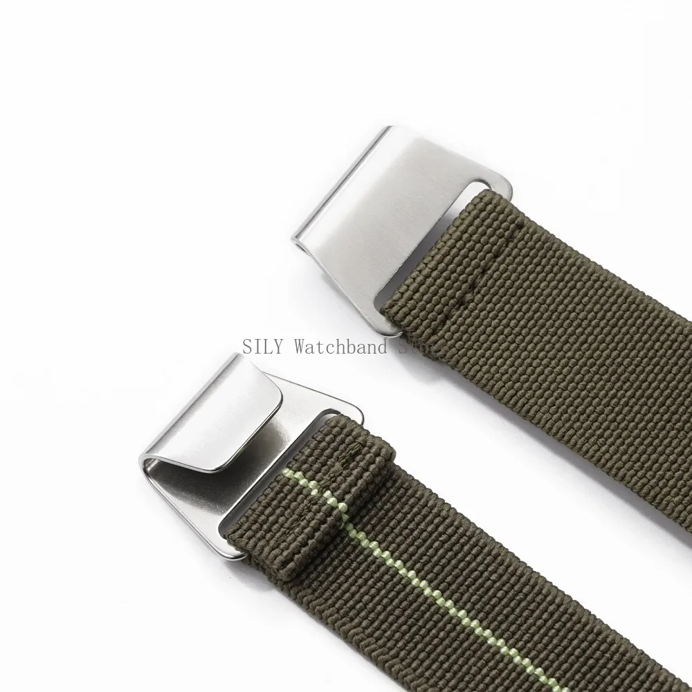 18mm 20mm 22mm French Troops Parachute Bracelets Elastic Nylon Braided Watch Band Universal Men Women Strap Soft Sport Wristbelt