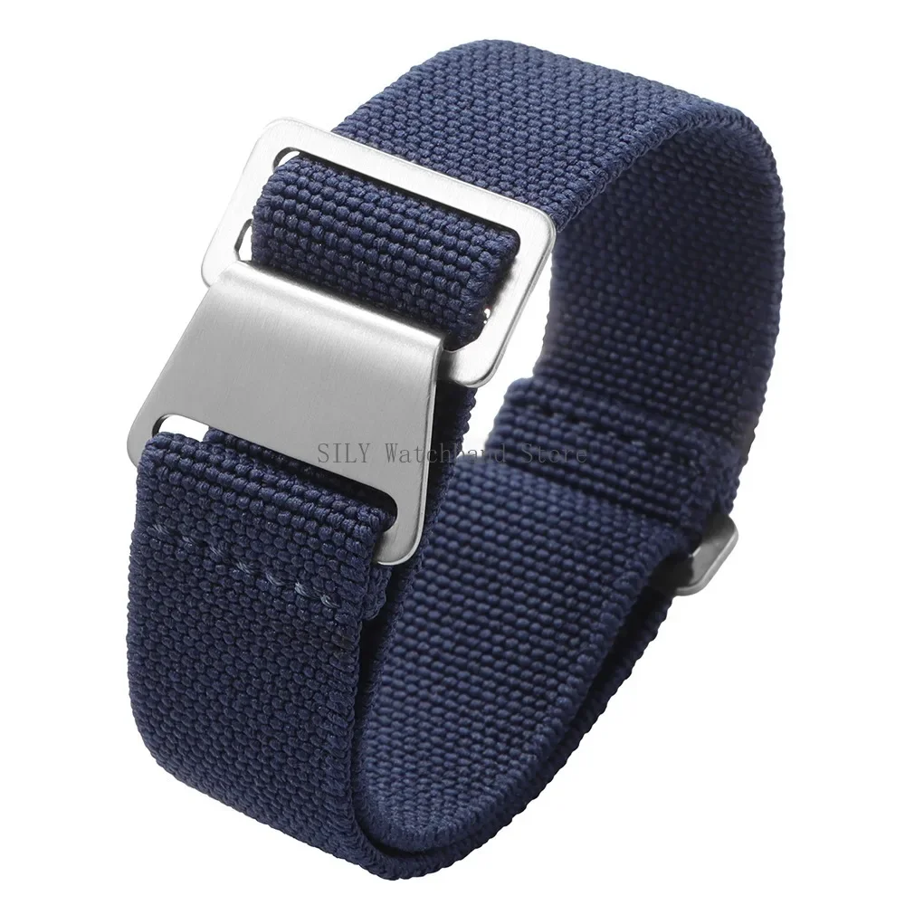 18mm 20mm 22mm French Troops Parachute Bracelets Elastic Nylon Braided Watch Band Universal Men Women Strap Soft Sport Wristbelt