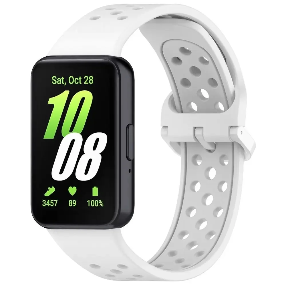 Soft Silicone Watch Compatible with Samsung Galaxy Fit3 Replacement Bracelet Breathable Watchband Smart Watch Sports Accessories
