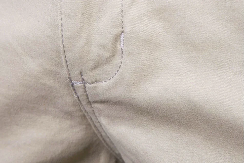 Embroidered Summer 100% Cotton Shorts for Men High Quality Knee Length Shorts Casual Business Social Elastic Waist Beach Shorts