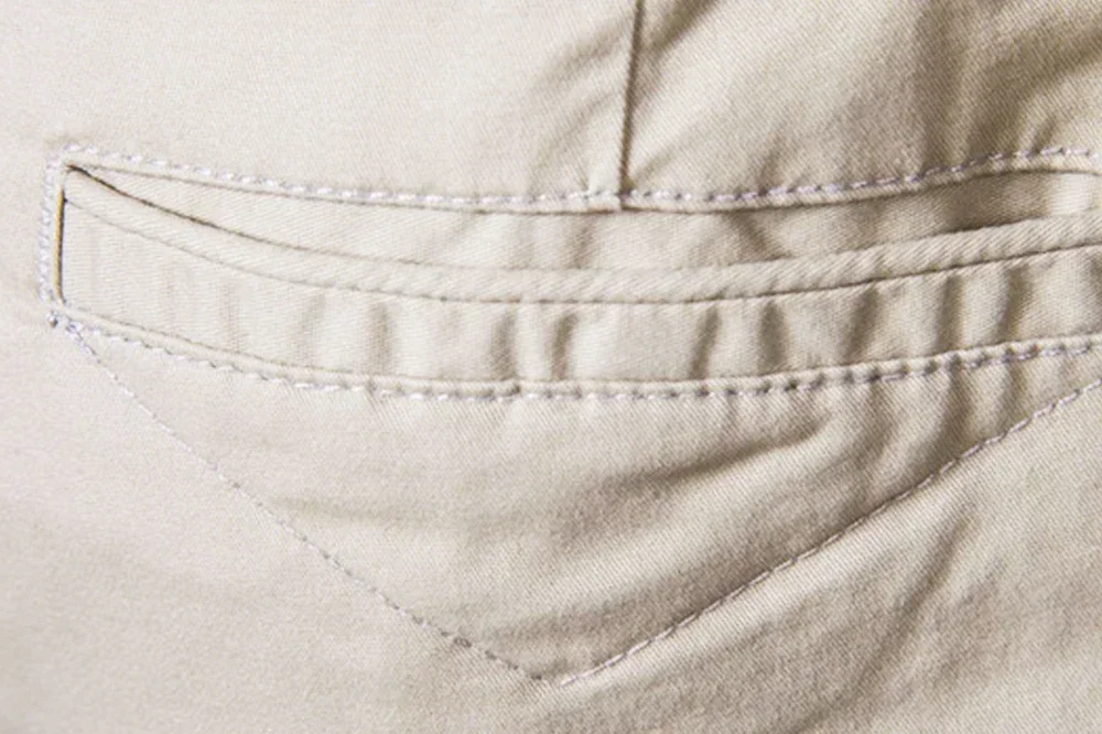 Embroidered Summer 100% Cotton Shorts for Men High Quality Knee Length Shorts Casual Business Social Elastic Waist Beach Shorts
