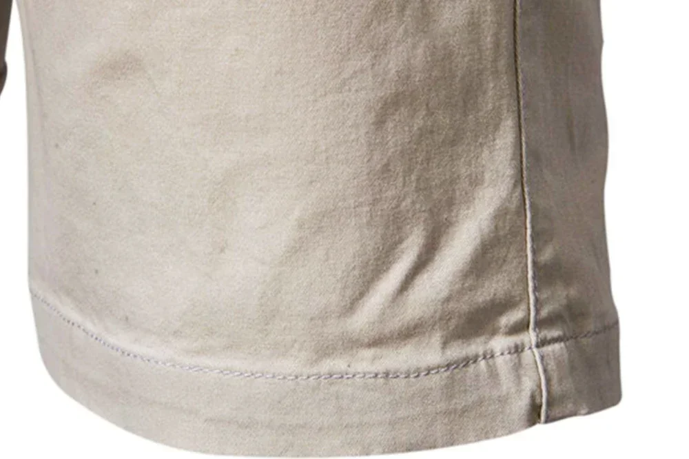 Embroidered Summer 100% Cotton Shorts for Men High Quality Knee Length Shorts Casual Business Social Elastic Waist Beach Shorts