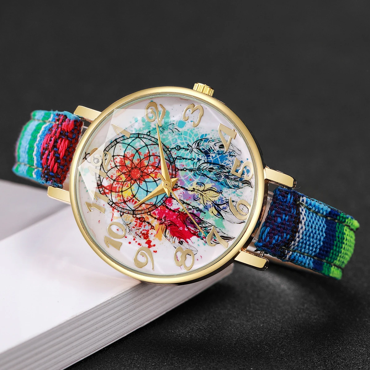 2PCS/Set Women Fashion Watches Ladies Casual Leather Band Arabic Dial Quartz Wrist Watches Female Clock(Without Box)