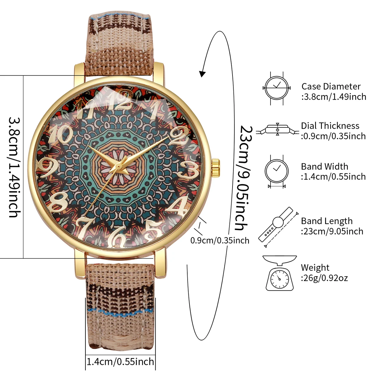 2PCS/Set Women Fashion Watches Ladies Casual Leather Band Arabic Dial Quartz Wrist Watches Female Clock(Without Box)