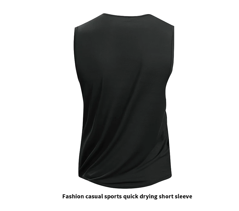 CHRLCK Men's Running Vest Quick Drying Gym Tank Top Men Fitness Sleeveless Shirt Male Mesh Breathable Fitness Sports Vest