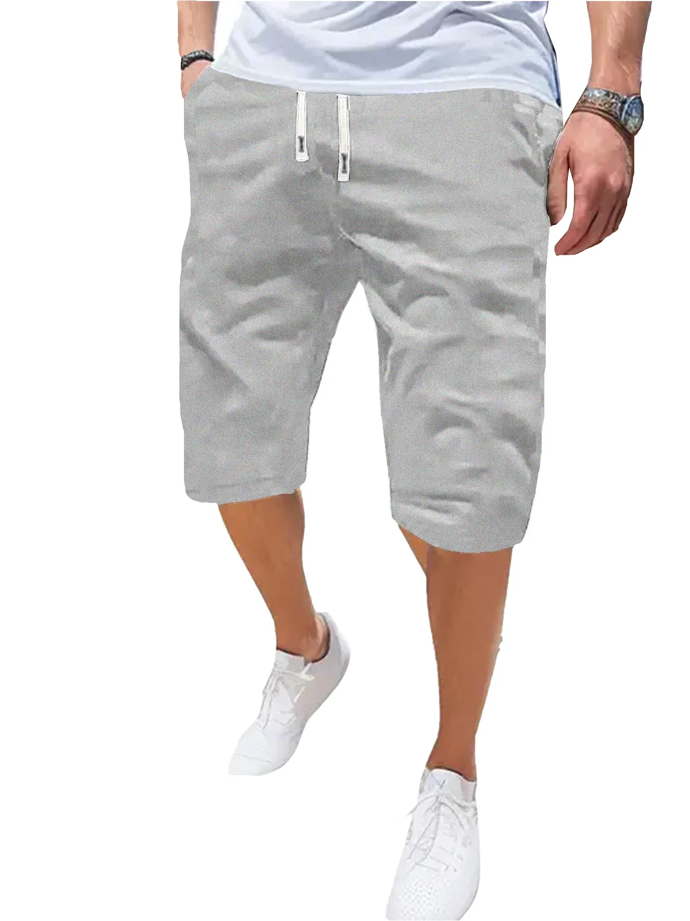 Men's Sports Shorts Breathable Thin Loose Casual Shorts Fashion Beach Comfortable Five Pants Outdoor Running Fitness Short Pants
