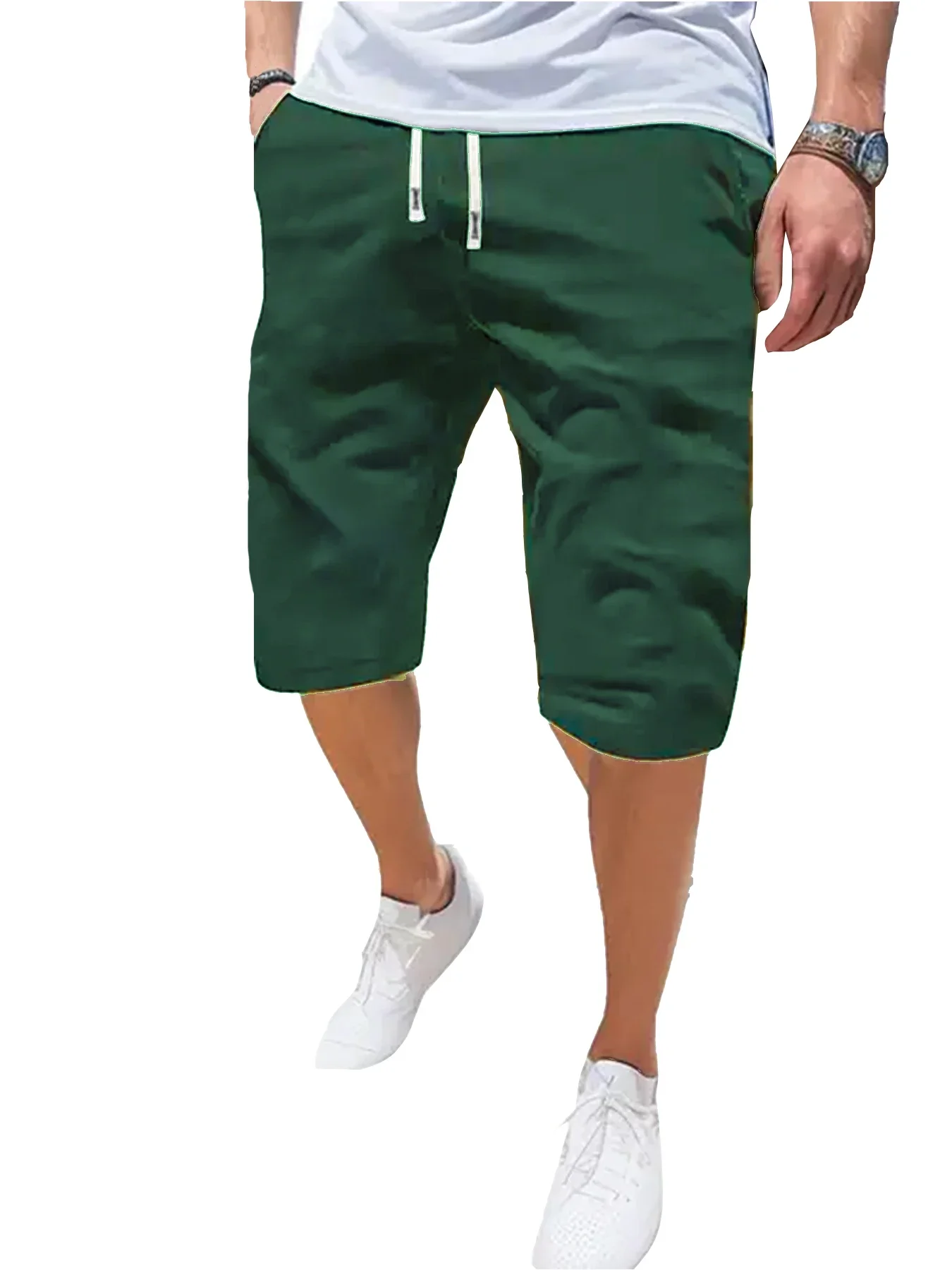 Men's Sports Shorts Breathable Thin Loose Casual Shorts Fashion Beach Comfortable Five Pants Outdoor Running Fitness Short Pants