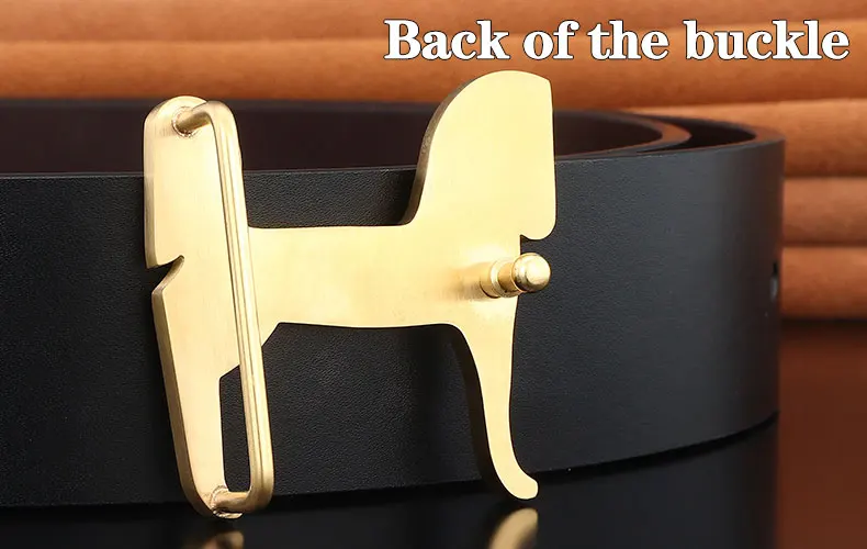 grade Stainless steel horse 3.8cm wide slide buckle men belts High genuine leather Waistband cowboy casual ceinture homme