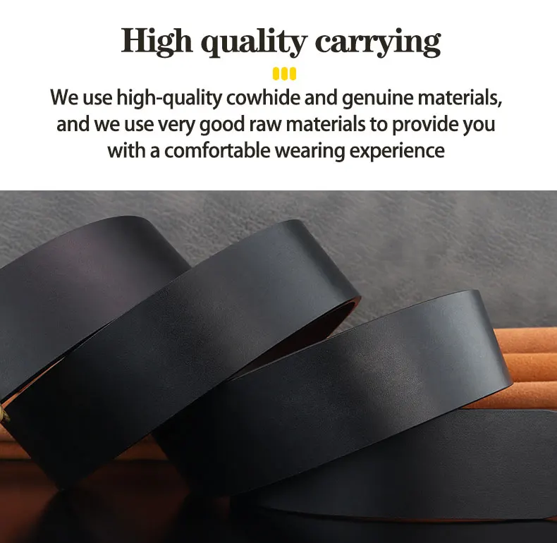 grade Stainless steel horse 3.8cm wide slide buckle men belts High genuine leather Waistband cowboy casual ceinture homme