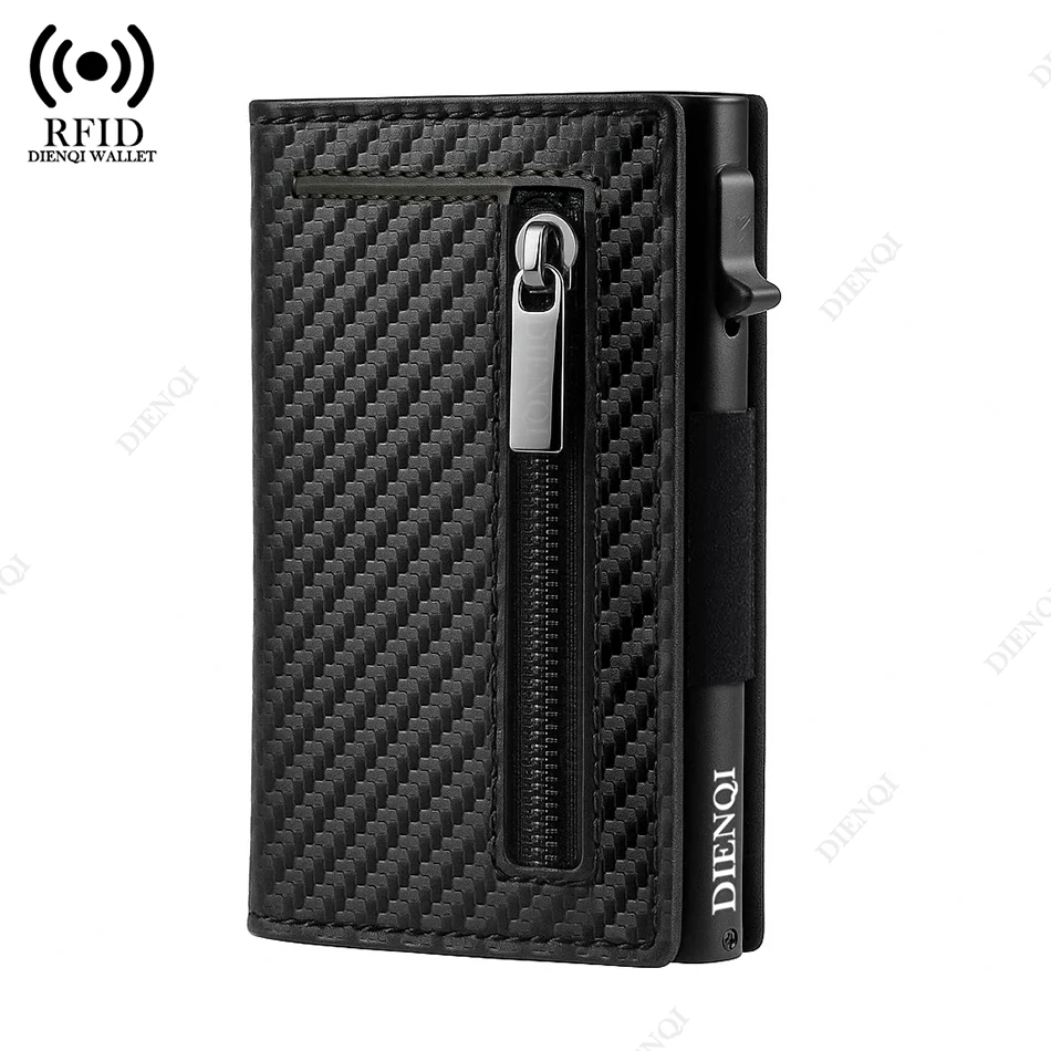 Rfid Credit Card Holder Men Wallets Mini Handbags Luxury Brand Bag Cardholder Case Leather Magnetic Coin Wallet Hand Bag for Men