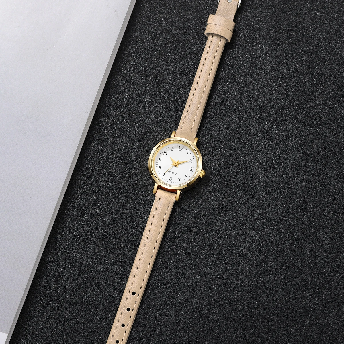 Fashion Small Dial Women's Quartz Watch Ladies Leather Strap Wrist Watches Reloj Mujer(Without Box)