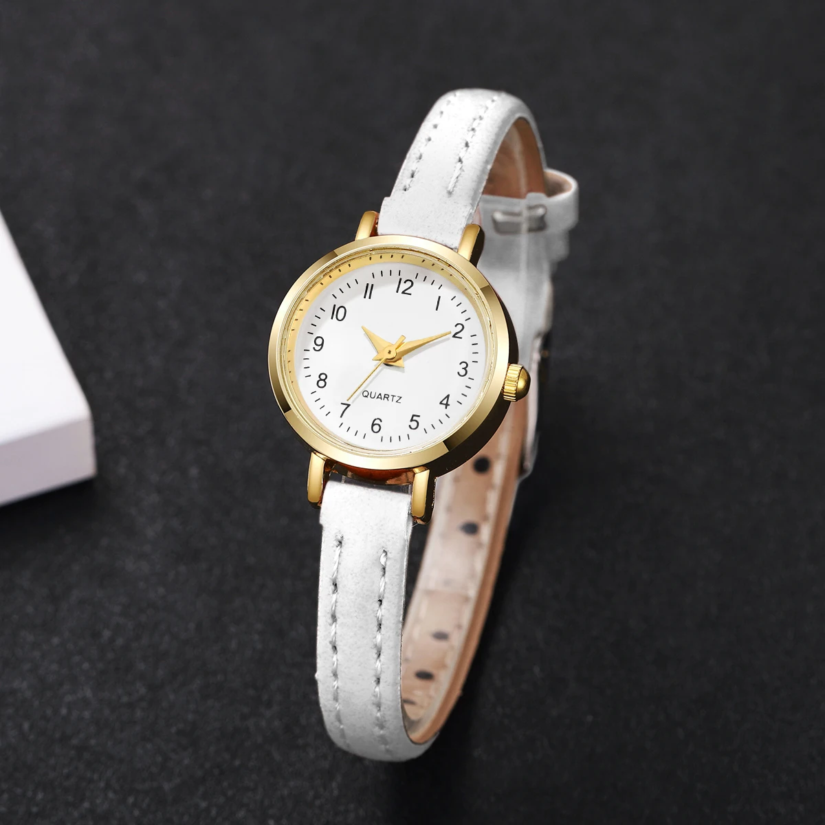 Fashion Small Dial Women's Quartz Watch Ladies Leather Strap Wrist Watches Reloj Mujer(Without Box)