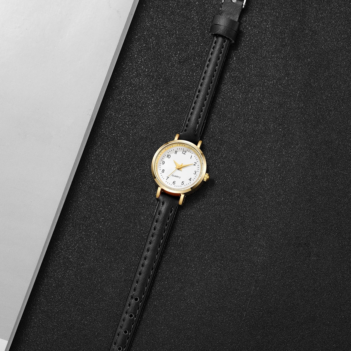 Fashion Small Dial Women's Quartz Watch Ladies Leather Strap Wrist Watches Reloj Mujer(Without Box)