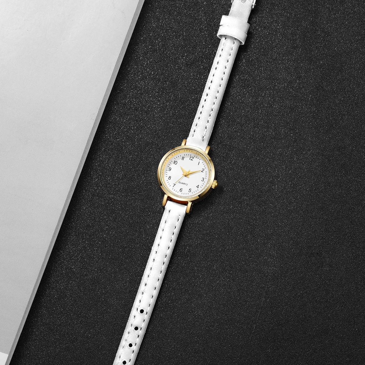 Fashion Small Dial Women's Quartz Watch Ladies Leather Strap Wrist Watches Reloj Mujer(Without Box)