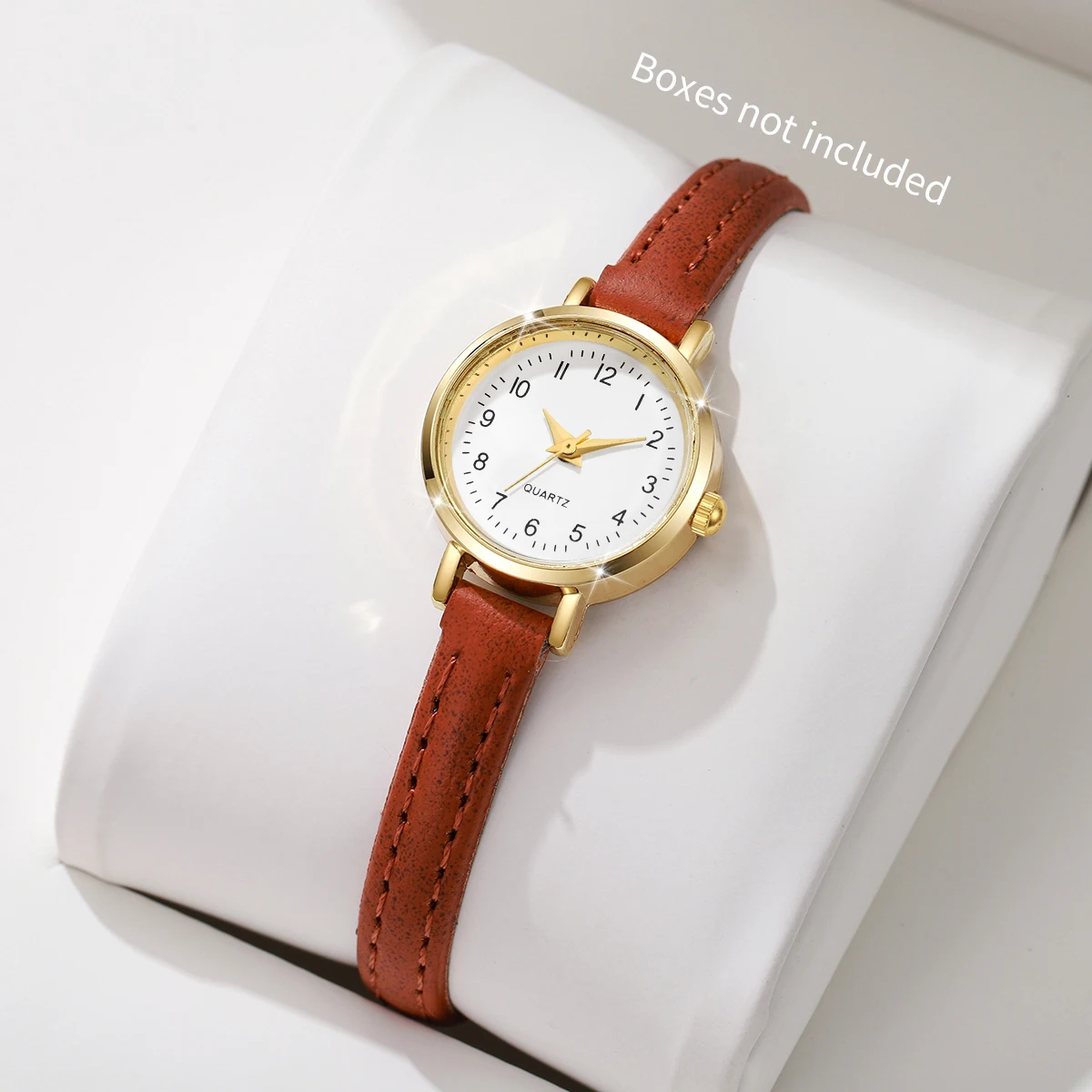 Fashion Small Dial Women's Quartz Watch Ladies Leather Strap Wrist Watches Reloj Mujer(Without Box)