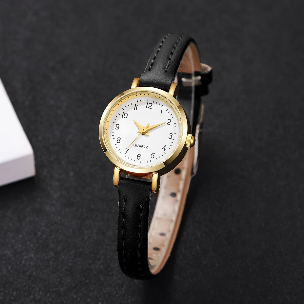Fashion Small Dial Women's Quartz Watch Ladies Leather Strap Wrist Watches Reloj Mujer(Without Box)