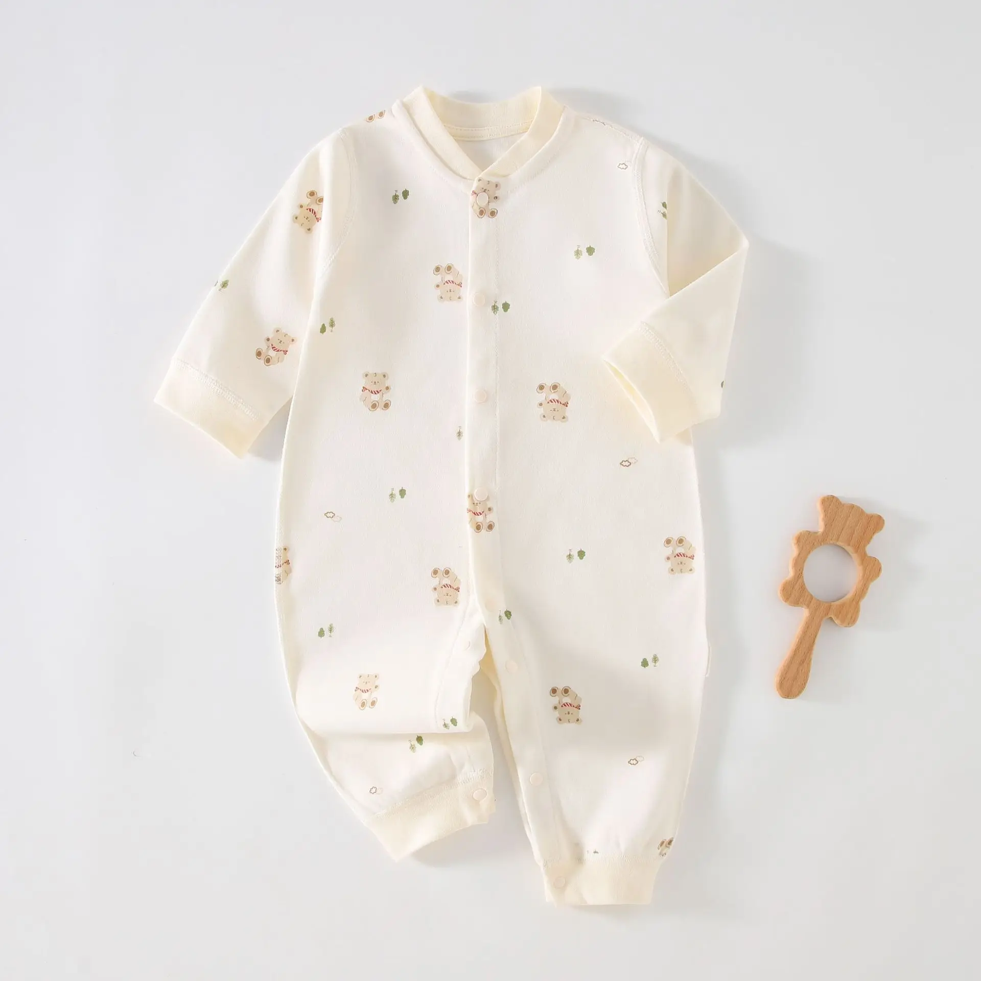 Autumn Baby Clothes Newbron Spring 100 Cotton Underwear Newborn Onesie Romper Long Sleeve Loungewear Outfit Bodysuit & One Piece