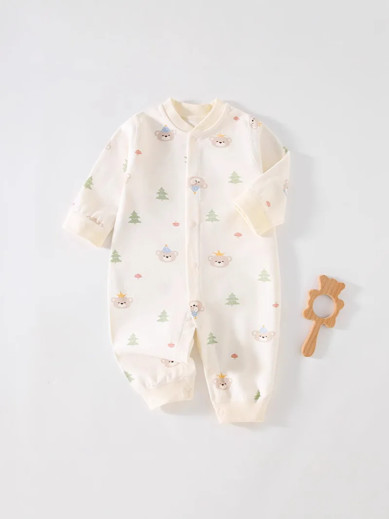 Autumn Baby Clothes Newbron Spring 100 Cotton Underwear Newborn Onesie Romper Long Sleeve Loungewear Outfit Bodysuit & One Piece