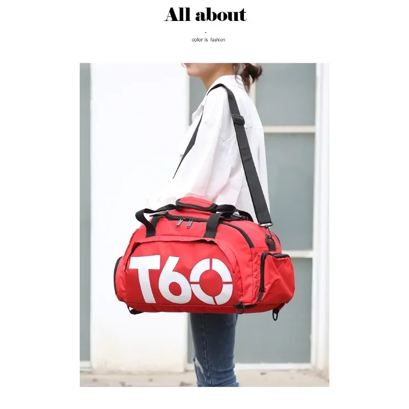 Travel Sports Bag Men Gym Bag Oxford Dry Wet Separation Bag Large Capacity Yoga Sports Backpack Luggage Bag Fitness Training Bag
