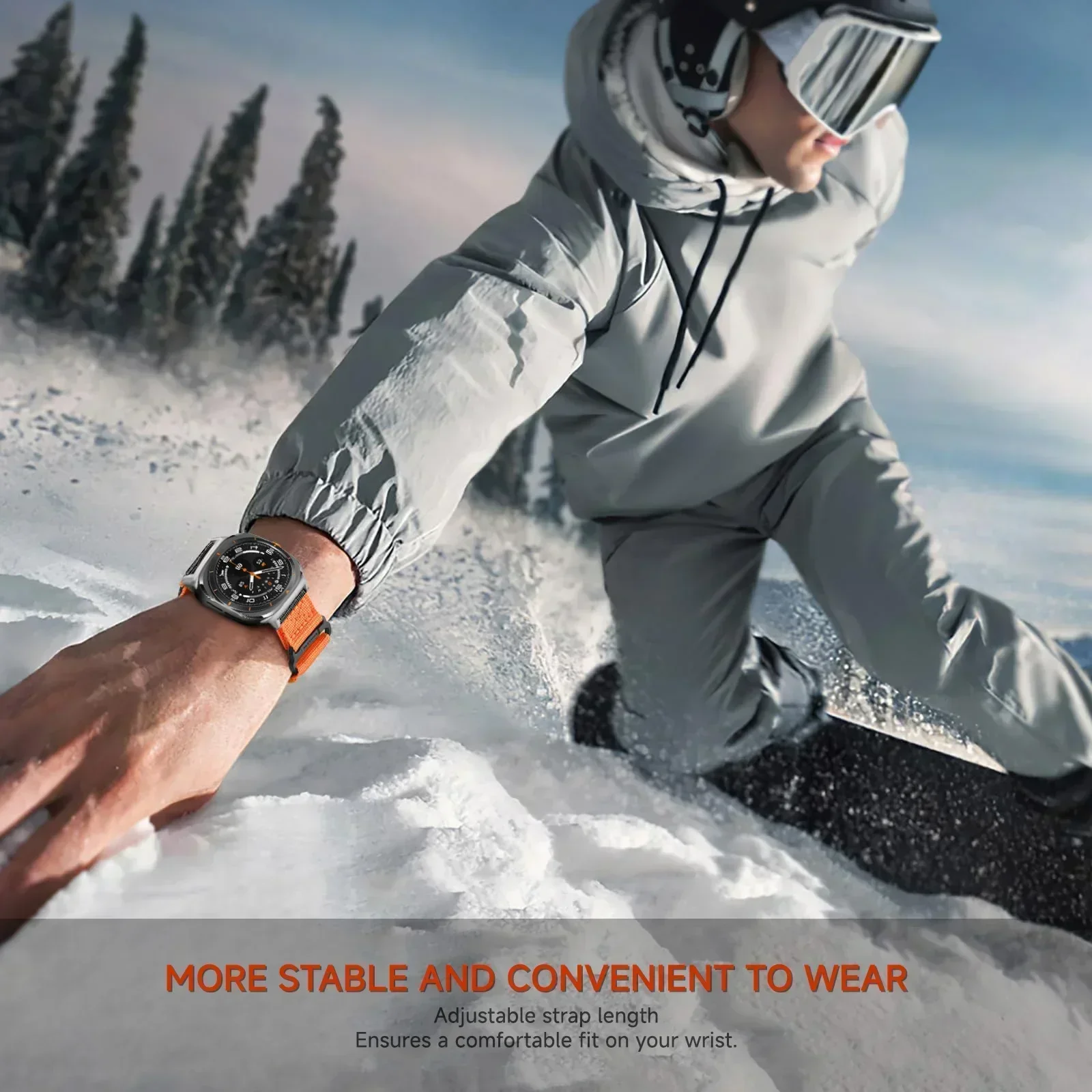 New Tactical Strap for Samsung Galaxy Watch Ultra 47mm Sport Nylon Strap for Galaxy Watch 7 Ultra 47mm women man Woven Bracelet