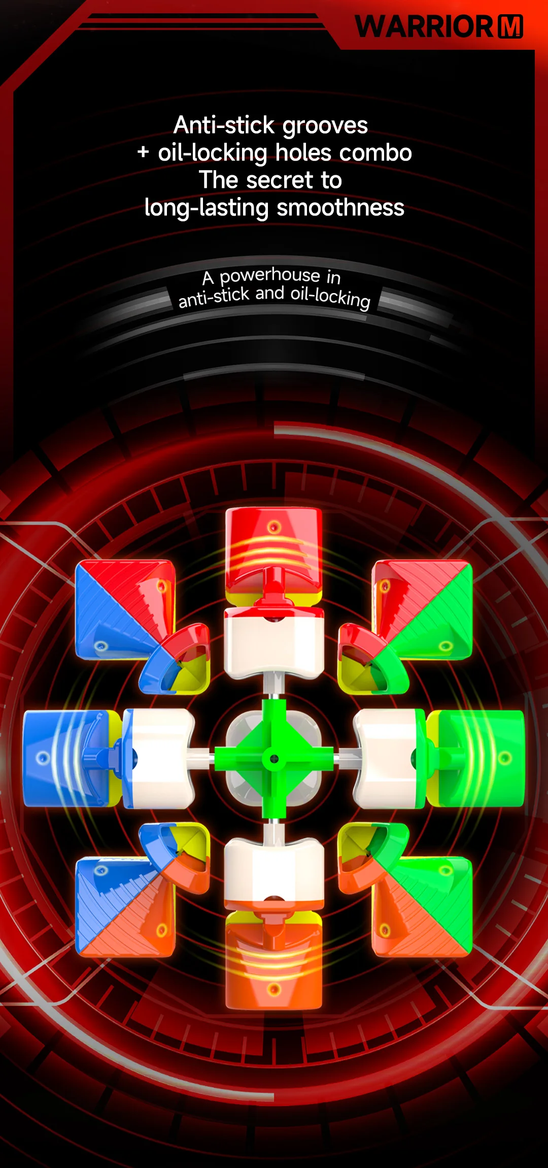 [Picube] QiYi Warrior M 3x3x3 Magic Cube 3x3 Magnetic Speed Cube Cubo Magico Magic Cubo Professional Speed Puzzle Competition
