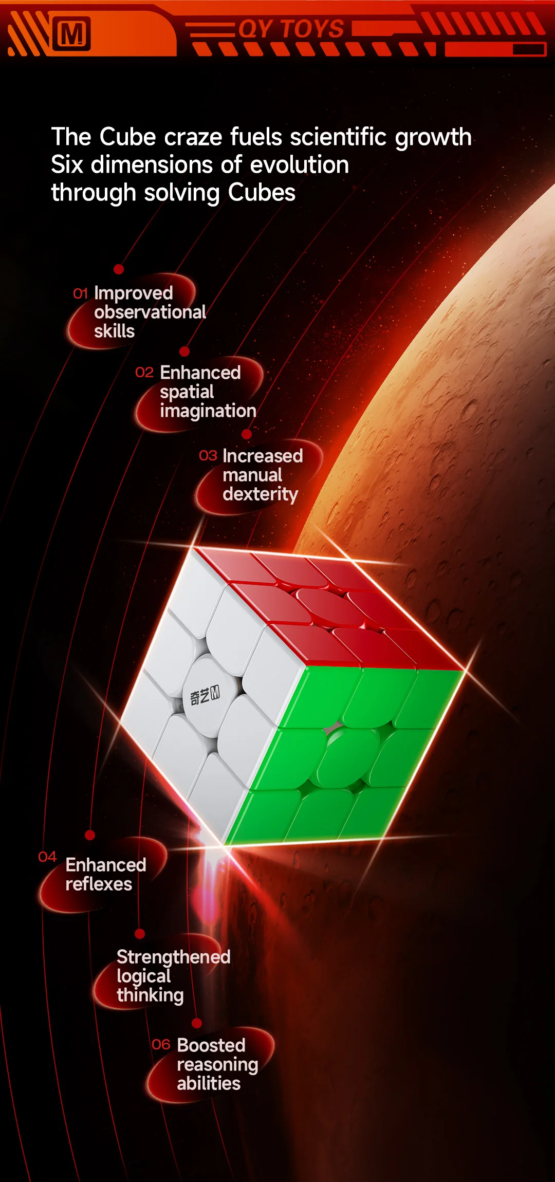 [Picube] QiYi Warrior M 3x3x3 Magic Cube 3x3 Magnetic Speed Cube Cubo Magico Magic Cubo Professional Speed Puzzle Competition