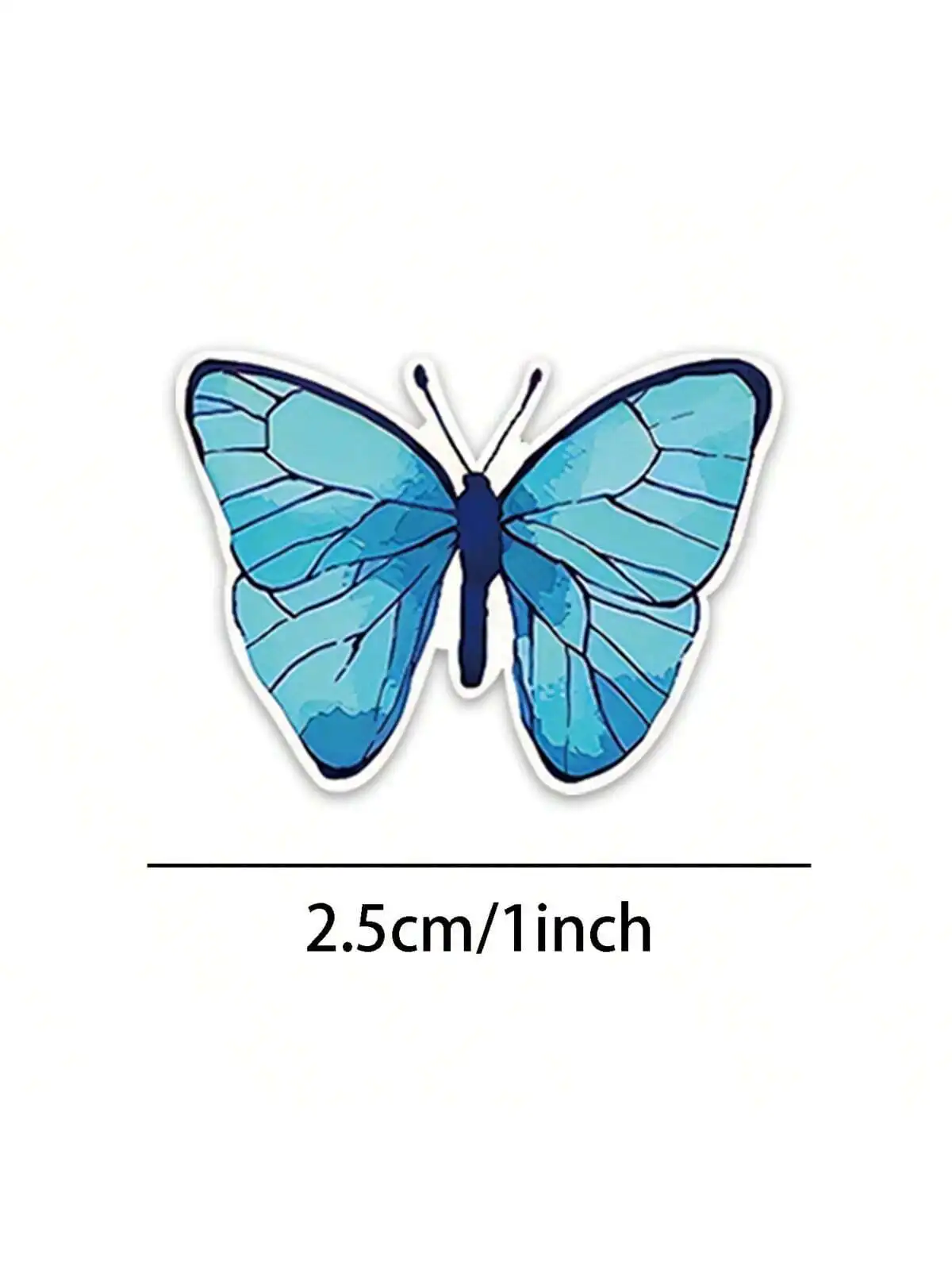 500pcs Butterfly Flower Sticker 1 Inch 8 Design Colorful Butterfly Decals Decorative Flowers Cute Stickers Party Favor Decor