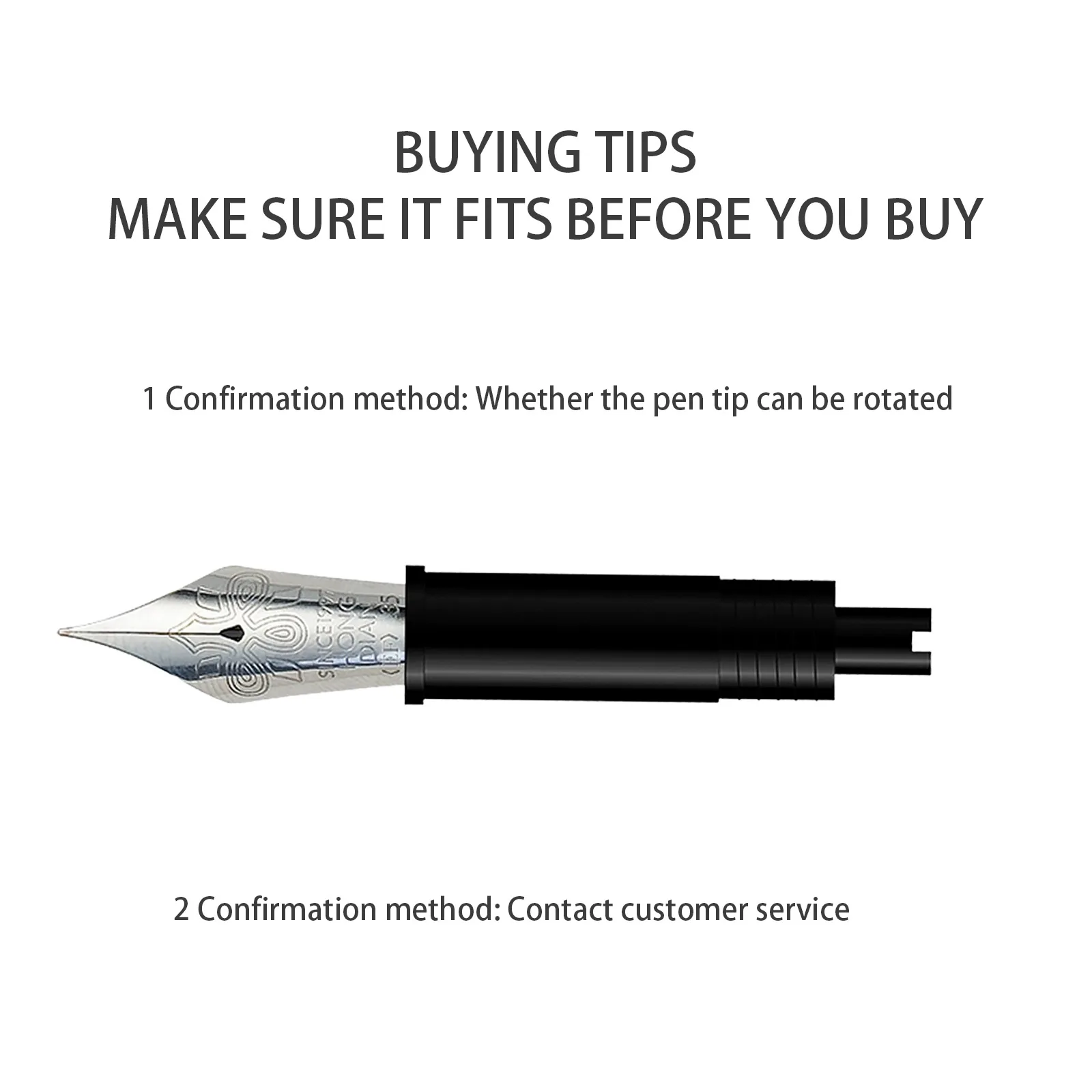 HongDian No.35 Fountain Pen Nib Unit - Converter/Piston version Soft EF/F/M Nibs OEM Replacement for Calligraphy Writing
