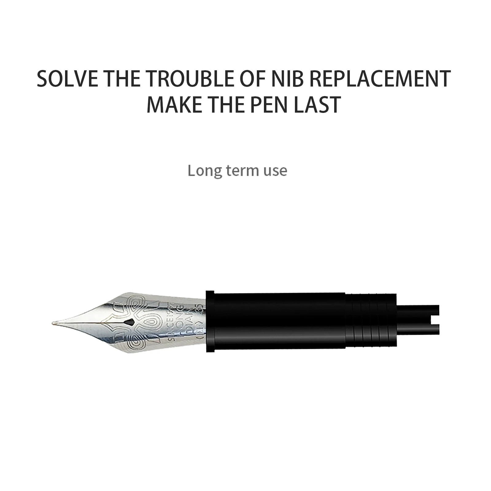 HongDian No.35 Fountain Pen Nib Unit - Converter/Piston version Soft EF/F/M Nibs OEM Replacement for Calligraphy Writing