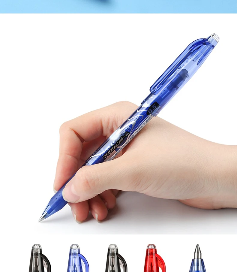 3pcs PILOT Erasable Gel Pens LFB-20EF Frixion 0.5mm for Writing Red Blue Black School Office Supplies Japanese Stationery