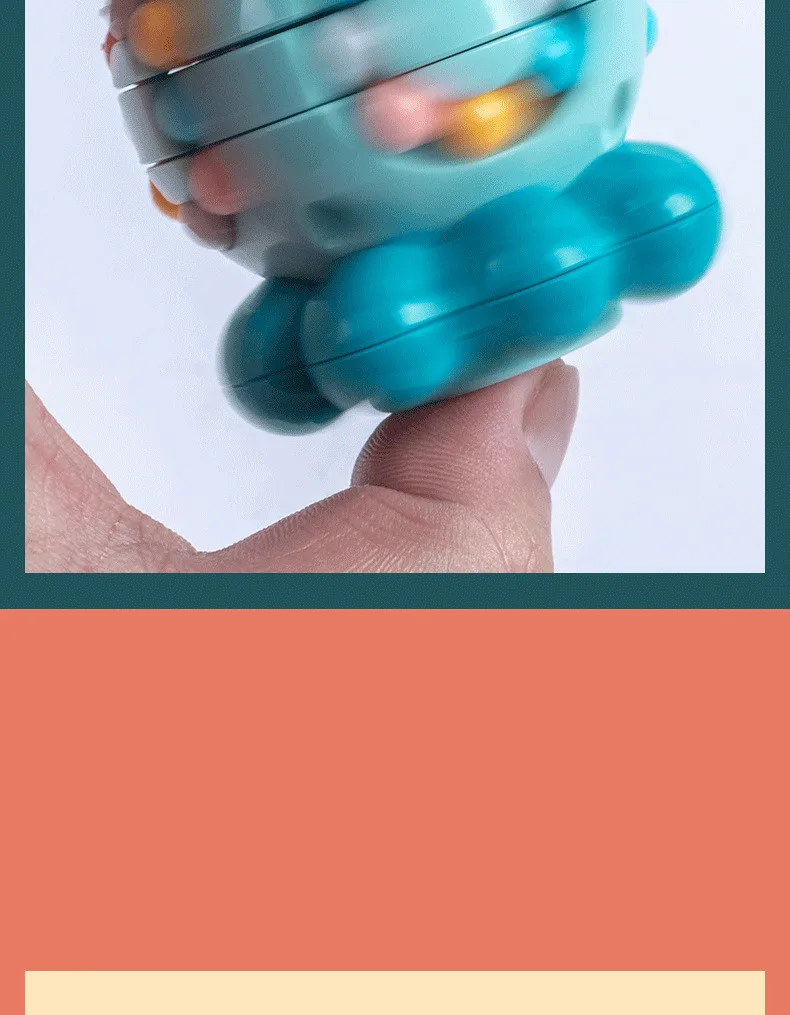 Magic Bean Cube Finger Rotating Stress Relief Toy for Adults Kids Antistress Anxiety Relief Fidget Cube Gifts Puzzle Toys